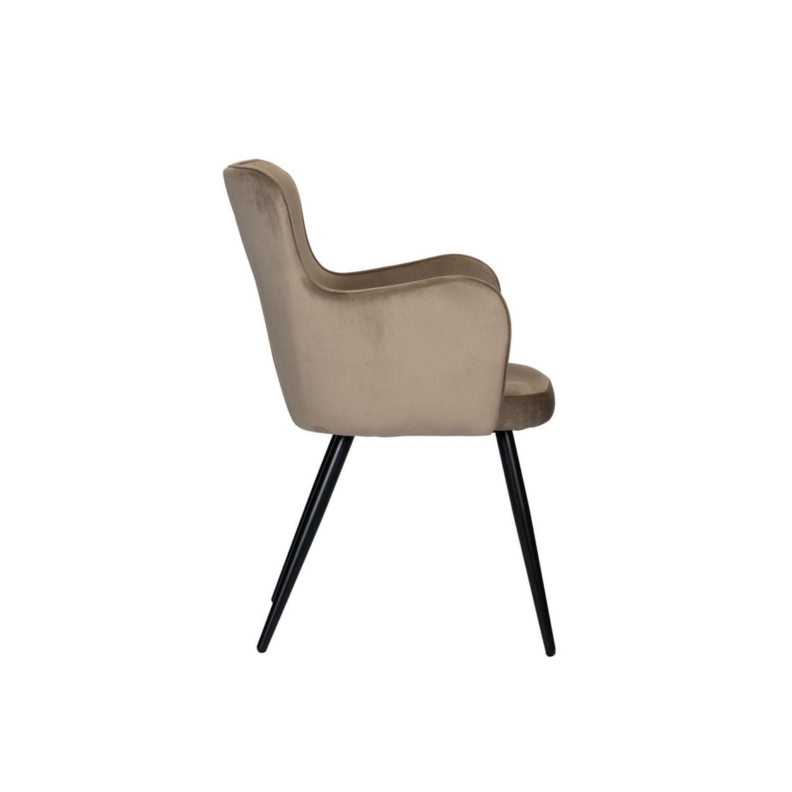 Oorfauteuil Zandwit (Set van 2) – Wing Stoelen van Pole To Pole — zijaanzicht