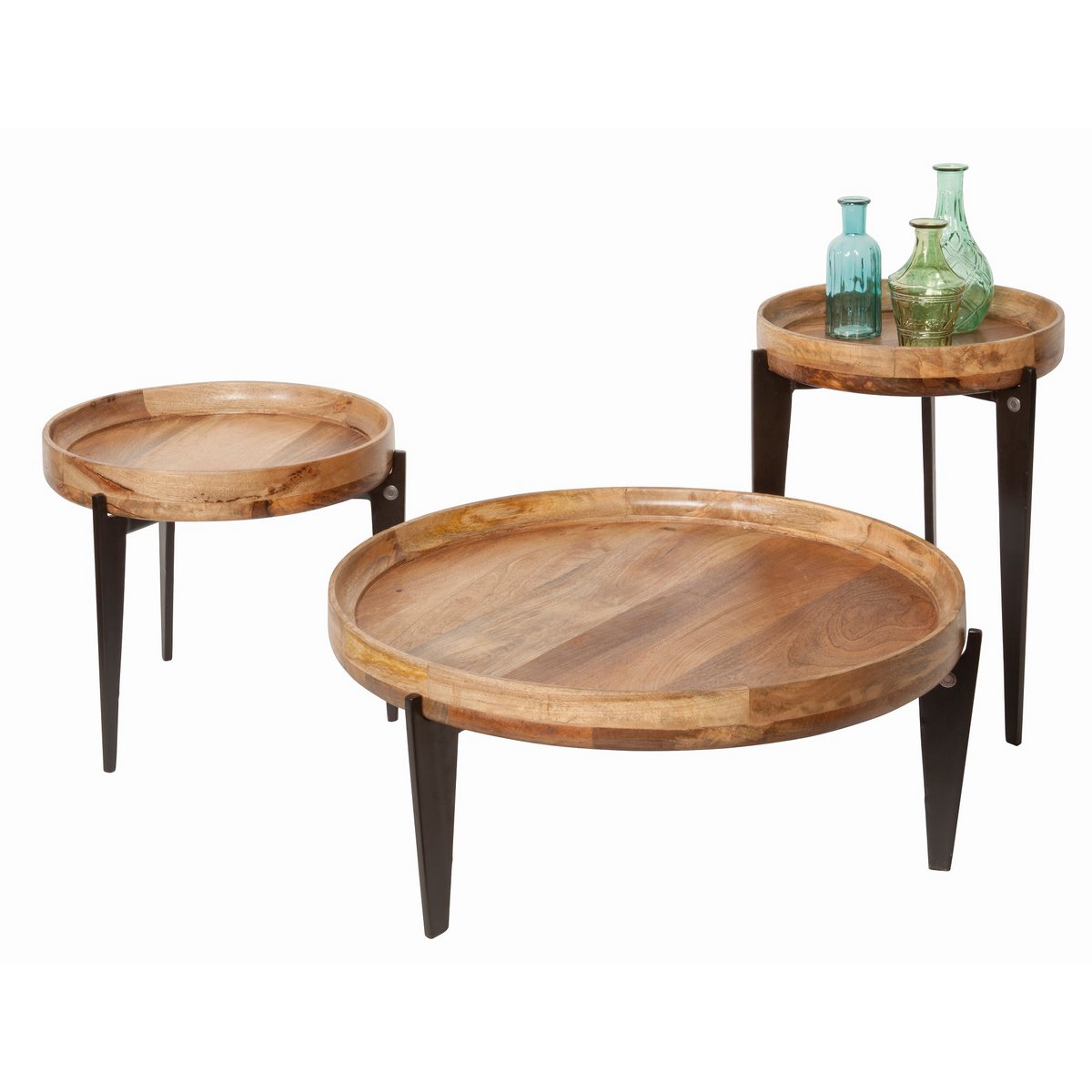 Tom Tailor bijzettafeltje T-TRAY TABLE SMALL – mangohout & stalen frame