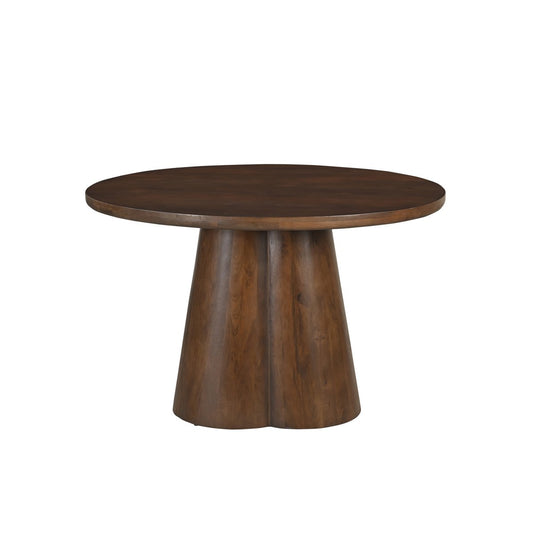 Tafel 120x120 cm – Ronde eettafel van massief mangohout