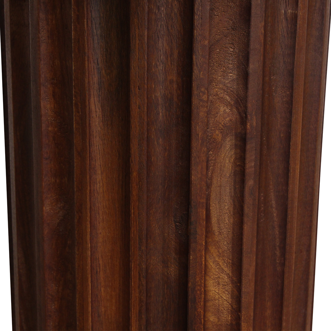 Bullnose bijzettafel bruin 50 cm — achteraanzicht — MEUBELIER