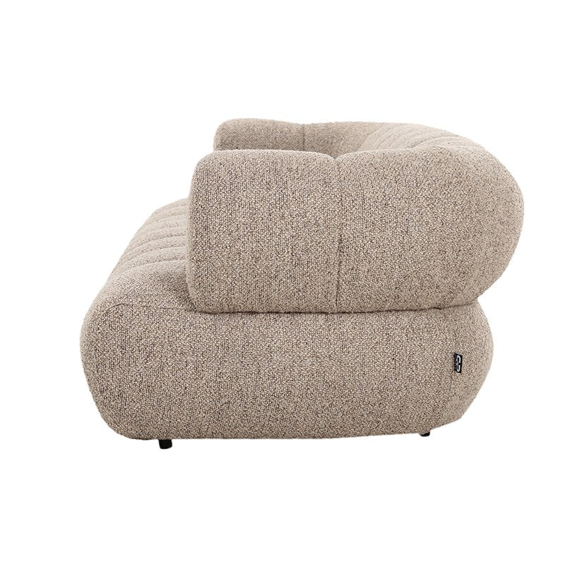 Bank New York 4-zits Zand Bouclé — detailopname — MEUBELIER