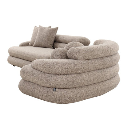 Bank Cairo 6-zits Sand Bouclé – Pole To Pole — detailopname — MEUBELIER
