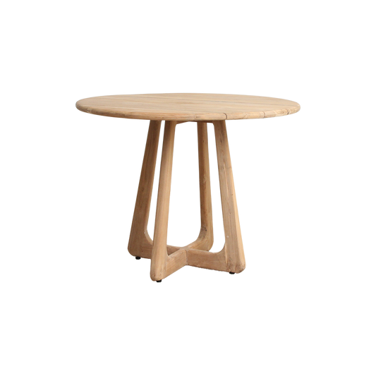 Verano tuintafel Ø 100 cm – Gerecycled teakhout