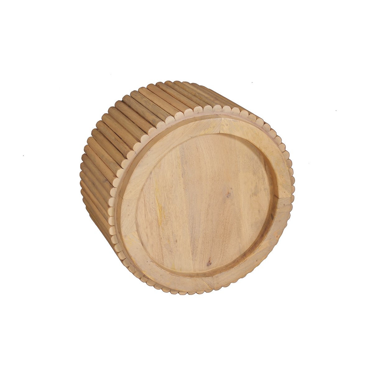 Tom Tailor salontafel 55x55 cm – T-RIBBED SIDE TABLE LARGE (mangohout)
