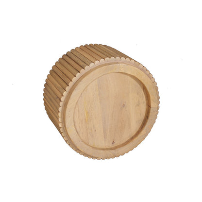 Tom Tailor salontafel 55x55 cm – T-RIBBED SIDE TABLE LARGE (mangohout)
