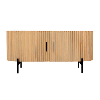 TV-lowboard STRIPE van mangohout – 120 x 40 x 54 cm