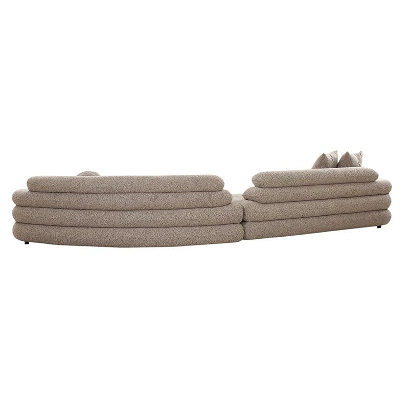 Bank Cairo 6-zits Sand Bouclé – Pole To Pole — achteraanzicht — MEUBELIER