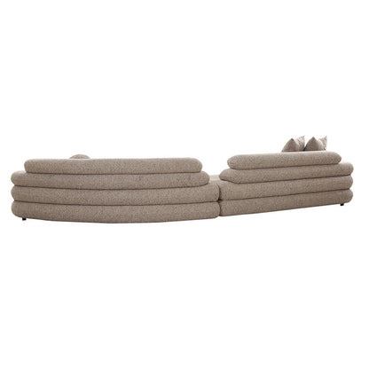 Bank Cairo 6-zits Sand Bouclé – Pole To Pole — achteraanzicht — MEUBELIER