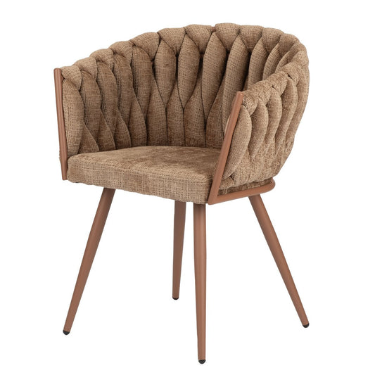 Golfstoel Karamel (Set van 2) – Luxe design en comfort — zijaanzicht