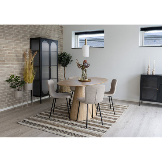 House Nordic Halden Eetkamerstoel Bouclé Beige - Set van 2