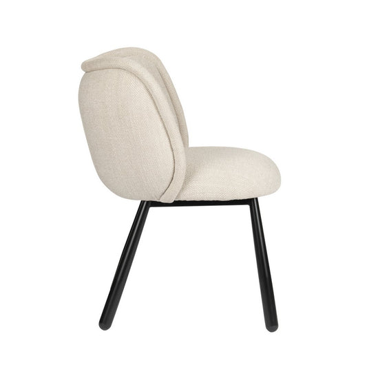 Panda Stoel Beige – Set van 2 | Pole to Pole — zijaanzicht