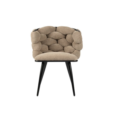 Schommelstoel bruin (Set van 2) – Rock Chair — zijaanzicht