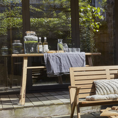 Farmwood console large – gerecycled hout met dubbel blad