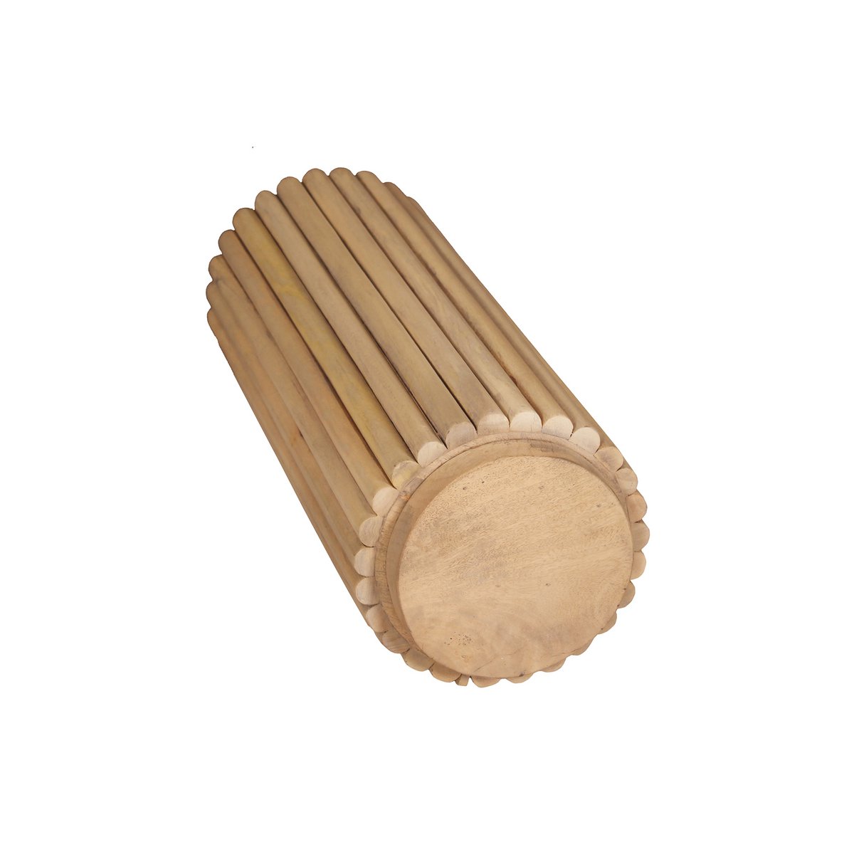 Tom Tailor bloemenzuil – T-RIBBED SIDE TABLE HIGH (mangohout, 66 cm)