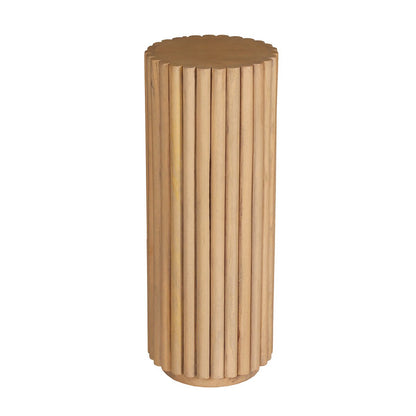Tom Tailor bloemenzuil – T-RIBBED SIDE TABLE HIGH (mangohout, 66 cm)