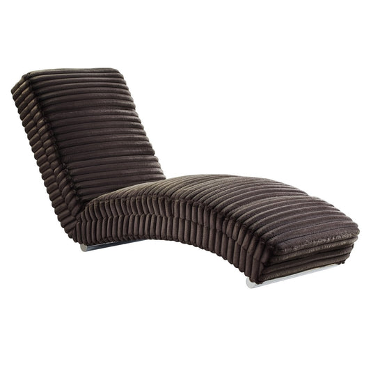 Chaise longue pluche corduroy zwart —  kopen bij MEUBELIER