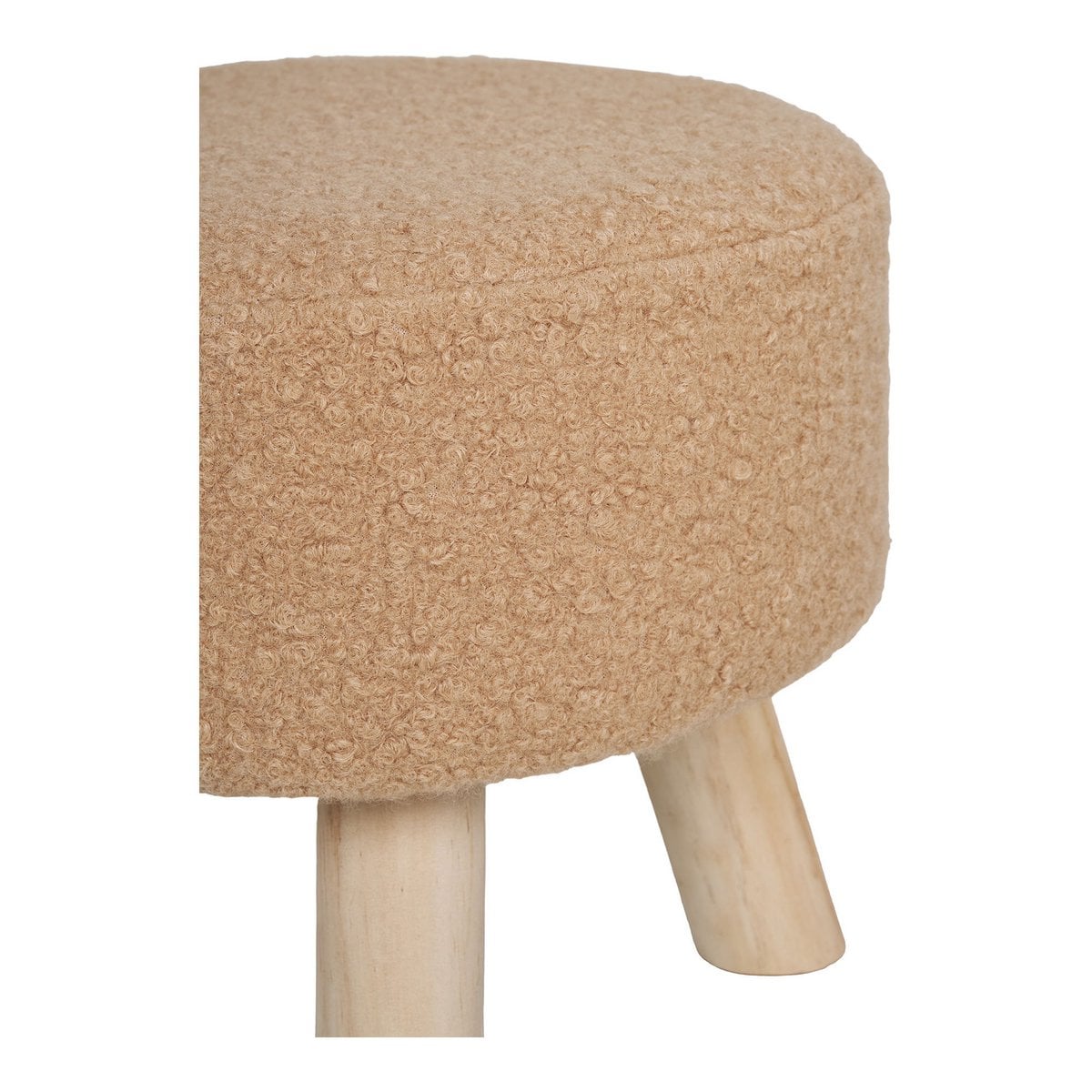 Aberdeen kruk – zandkleur Ø31 x 29 cm | House Nordic