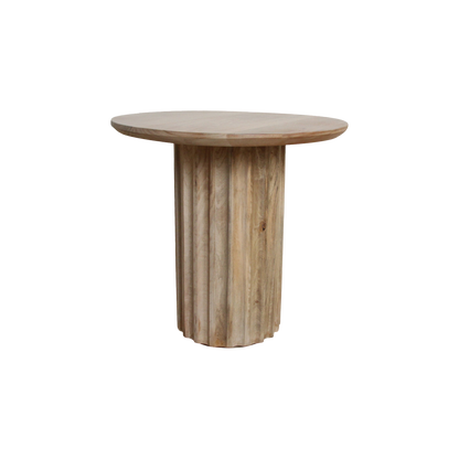 Bullnose bijzettafel naturel 50 cm