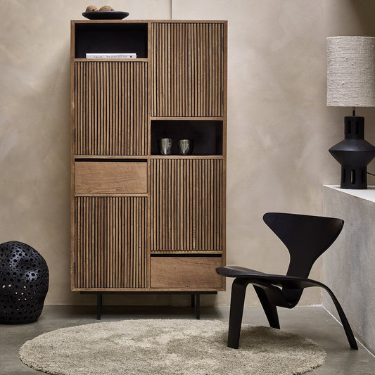 Rhythm teakhouten kast – 90x45x172 cm | Meubelier — opbergkast kopen bij MEUBELIER