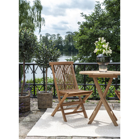 House Nordic Toledo Eetkamerstoel – Natuurlijk Teak (Set van 2)