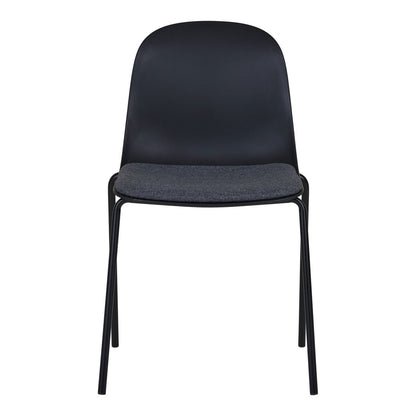 House Nordic Madalena Eetkamerstoel Zwart – Set van 2
