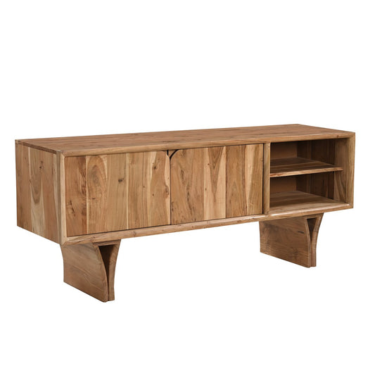 Lowboard van massief acaciahout – 145 x 60 x 40 cm (bruin) | SIT Möbel