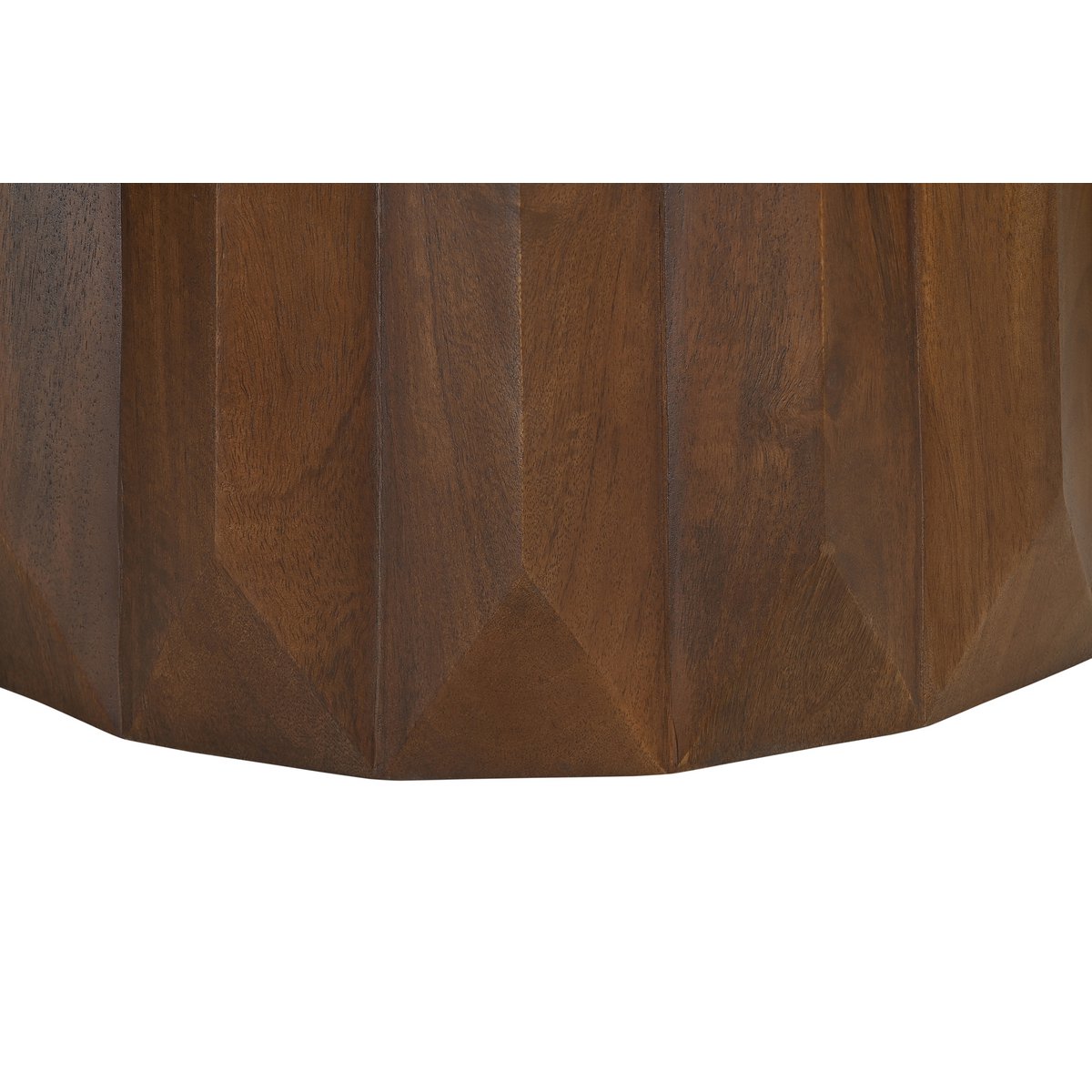 Ronde eettafel massief mangohout Ø130 cm – bruin