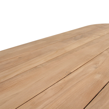 Verano tuintafel 200 cm – Ovale FSC teakhouten buitentafel