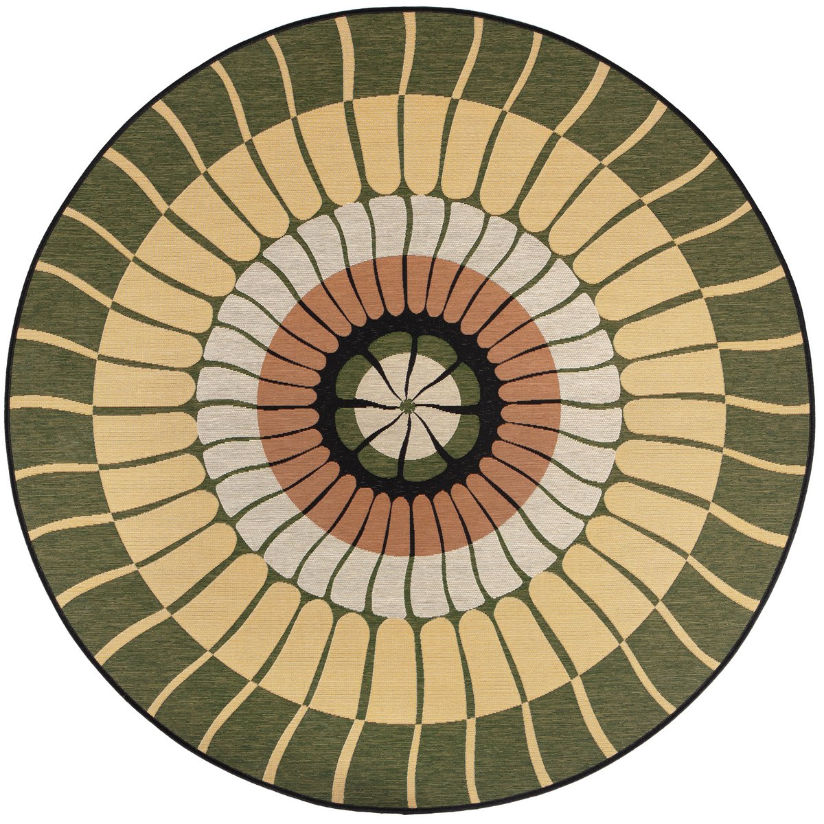 Zeno buitentapijt Ceder Diameter 200 cm