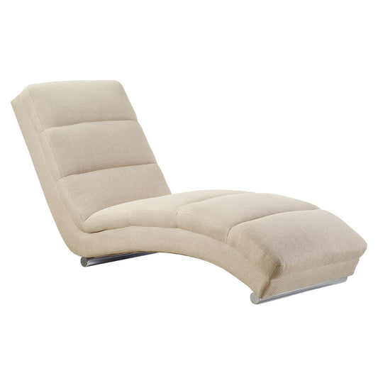 Chaise longue structuurstof beige —  kopen bij MEUBELIER
