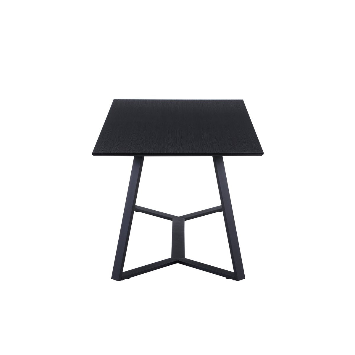 Tafel 180x90 cm – Stijlvolle eettafel met melamine blad en zwart metalen frame
