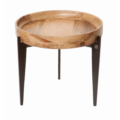 Tom Tailor bijzettafeltje T-TRAY TABLE SMALL – mangohout & stalen frame