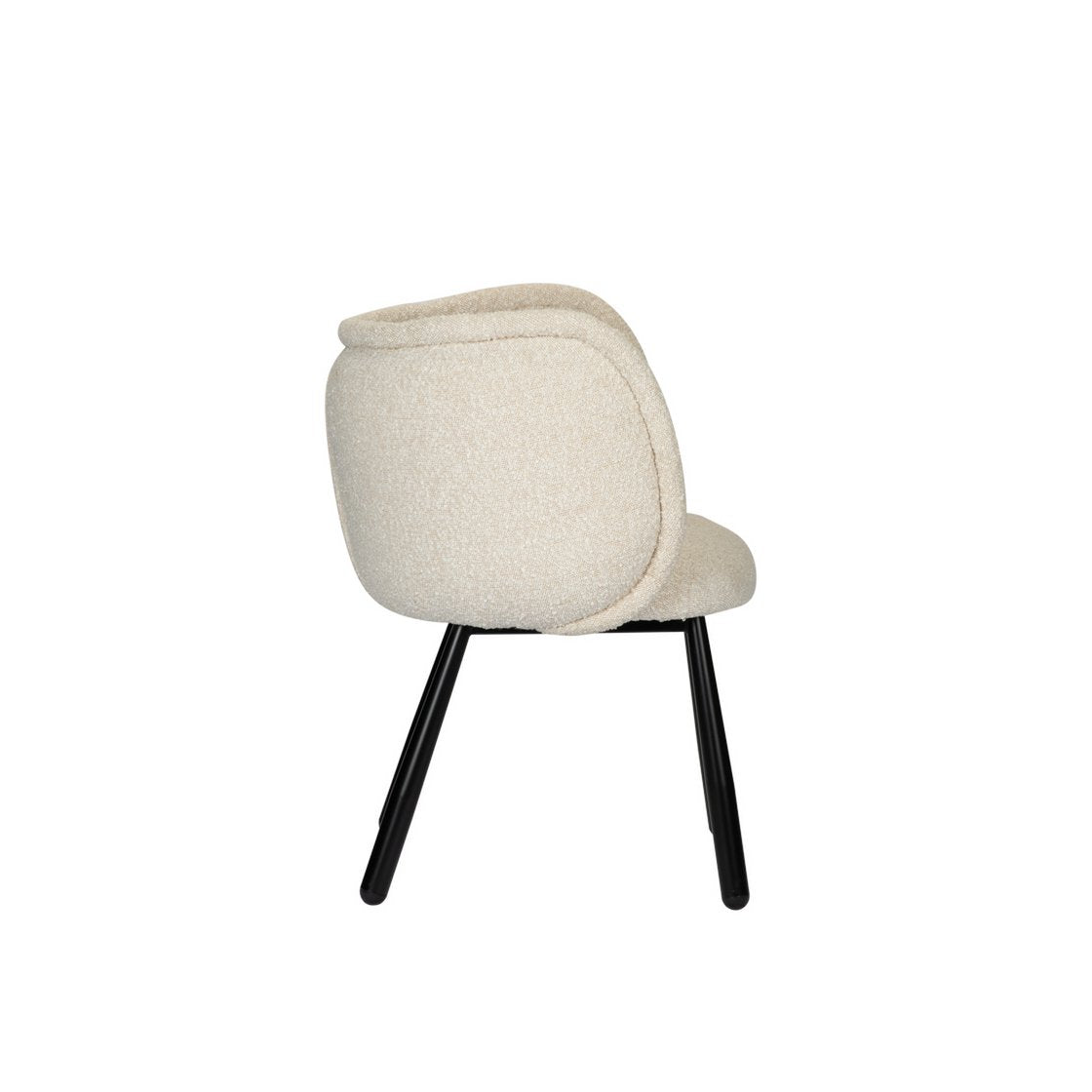 Panda Fauteuil Witte Parel - Pole To Pole — zijaanzicht