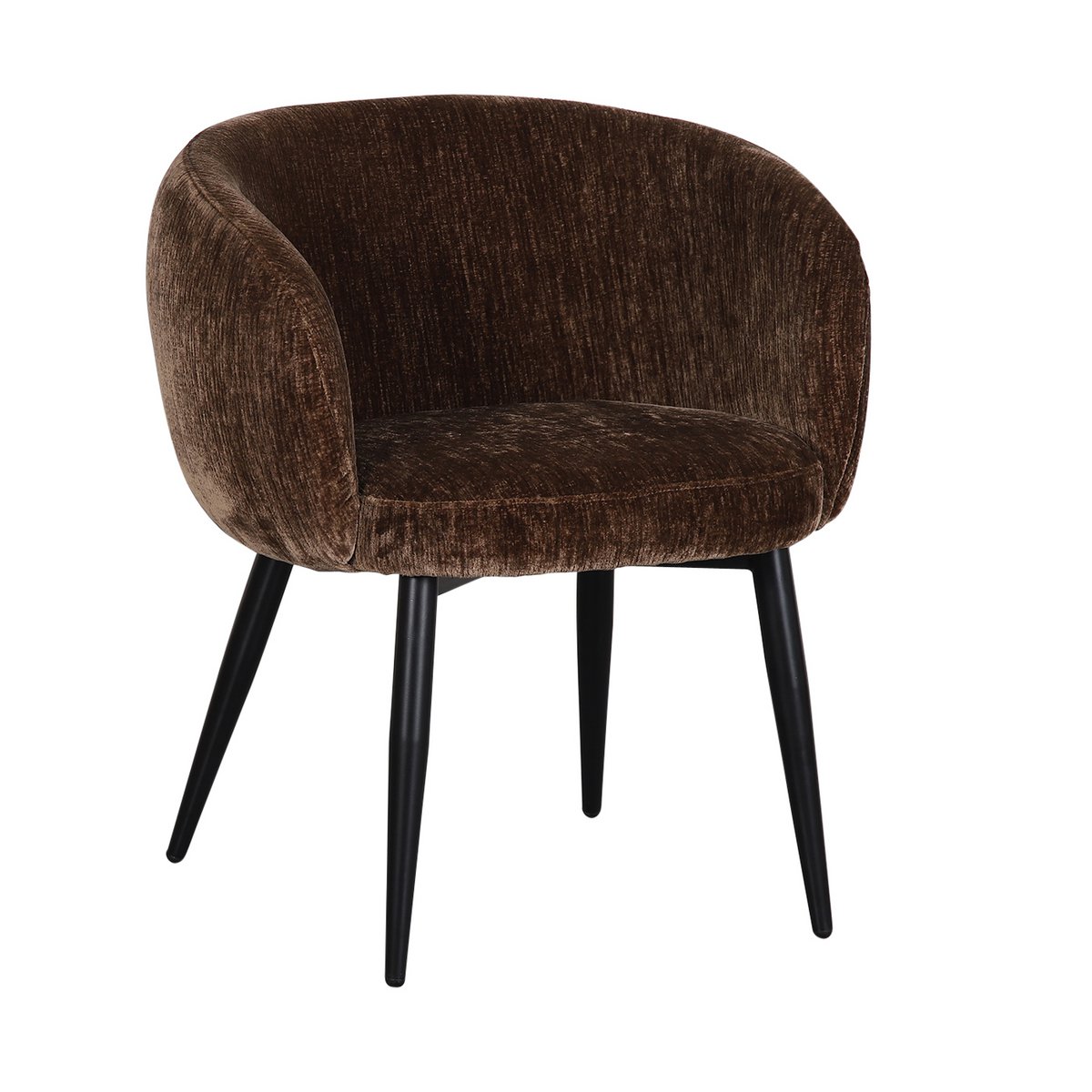 Pole To Pole NOx Stoel Umber, een set van twee bruine eetkamerstoelen met comfortabele zit en rugleuning, ideaal voor modern interieur