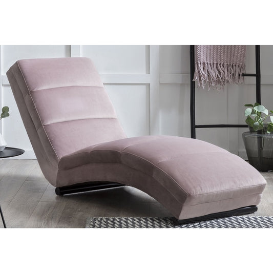 Chaise longue roze fluweel – SalesFever
