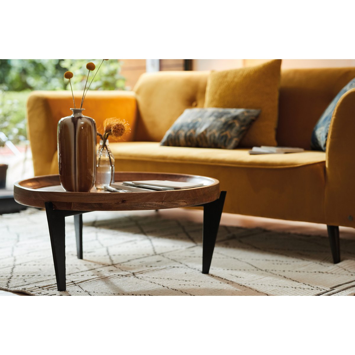 Tom Tailor T-TRAY Table Large – ronde salontafel met dienblad — achteraanzicht — MEUBELIER