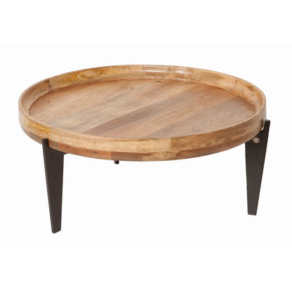 Tom Tailor T-TRAY Table Large – ronde salontafel met dienblad — zijaanzicht